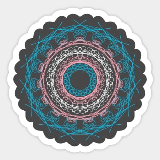 Trans Pride Kaleidoscope Sticker